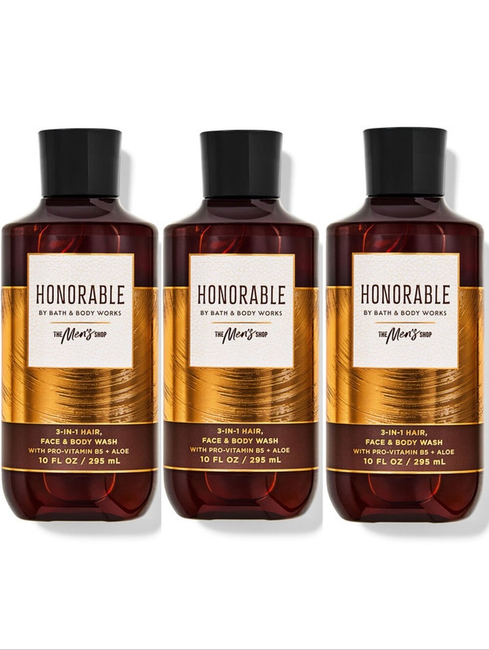 Bath & Body Works Honorable Men’s 3-in-1 Body Wash Set of 3 NEW Rare